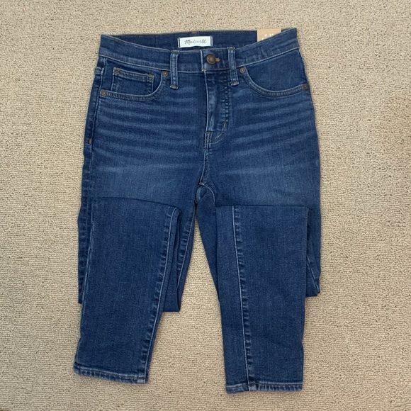 Madewell 9" Mid-Rise Skinny Jeans Medium Wash- 25- NWT - Picture 5 of 15